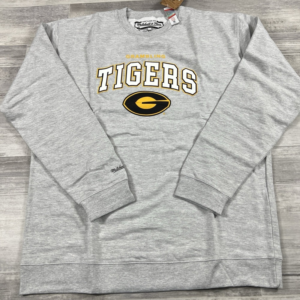 Mitchell & Ness Grambling Tigers Men's Sweatshirt Size 2XL Gray NCAA Pullover